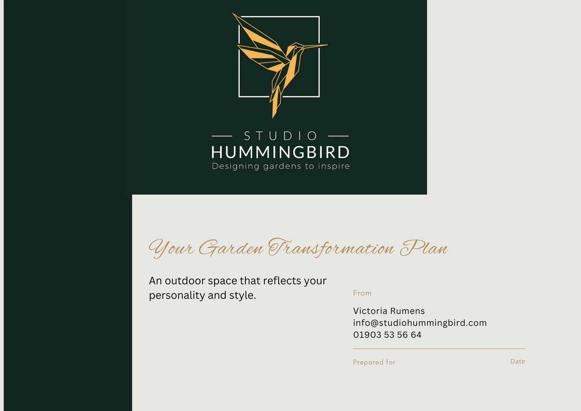 Studio Hummingbird | Garden Design Consultation