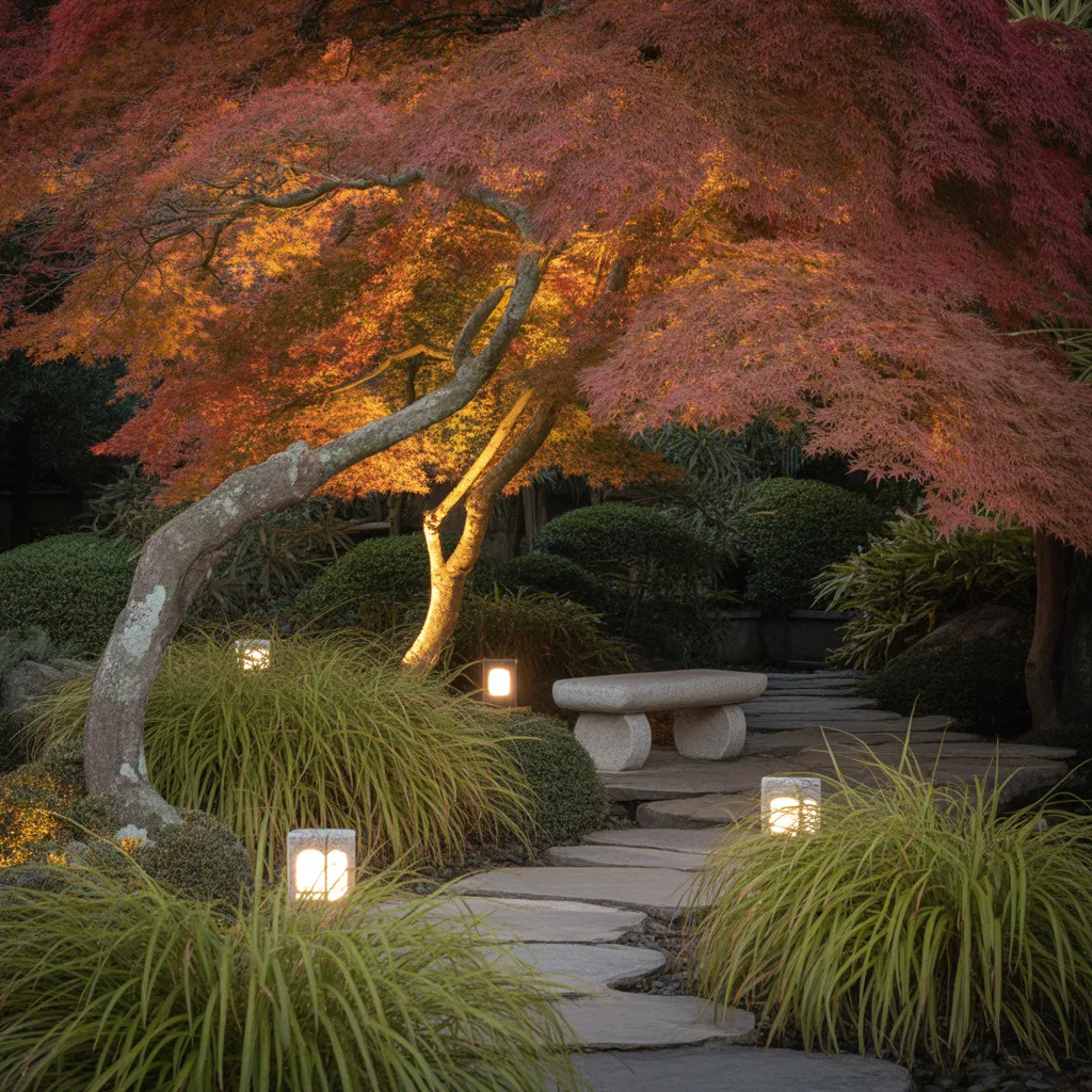 Autumn Garden Design Lighting